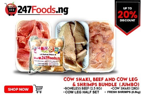 Cow Shaki, Beef and Cow Leg and Shrimps Bundle (Jumbo)